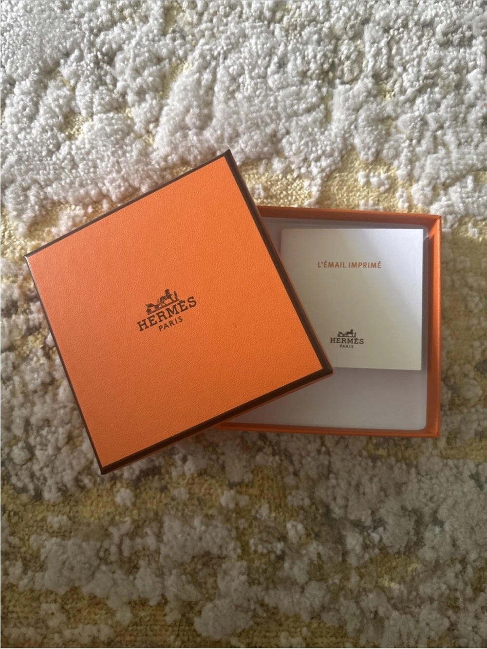 Hermes Paris Empty Jewelry Box 3 3/4 x 3 3/4 Inch - Picture 2 of 3